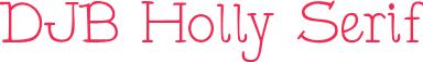 DJB Holly Serif